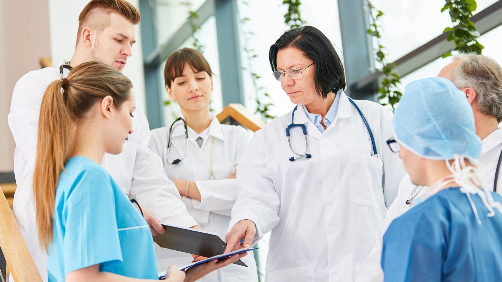 International physicians discussing professional opportunities in Florida